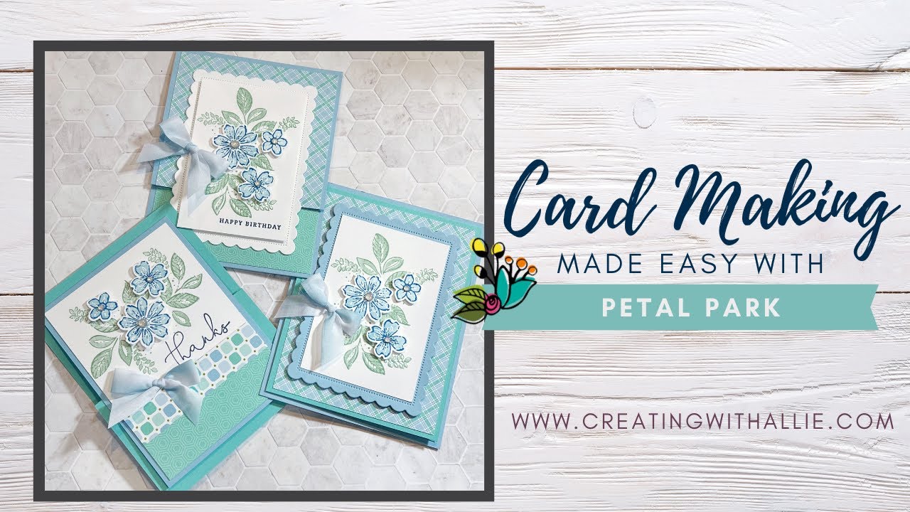 Card Class for Fun Folds featuring the Petal Park Bundle from Stampin' Up!