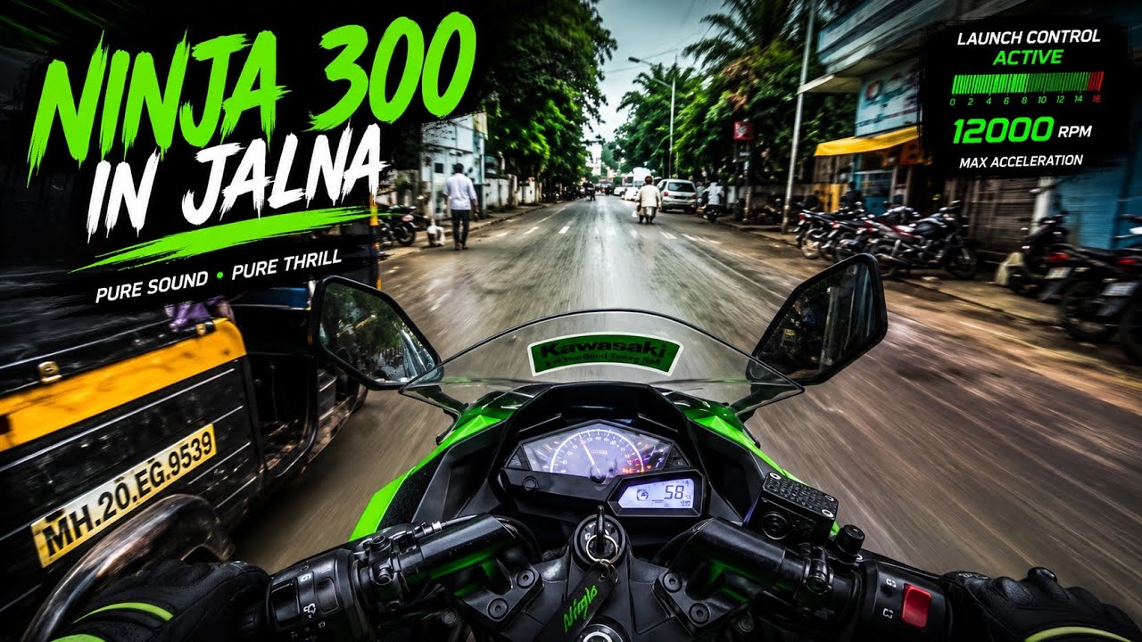 Ninja 300 Public Reaction 😍🔥 | Jalna Kawasaki | Rahil Shaikh