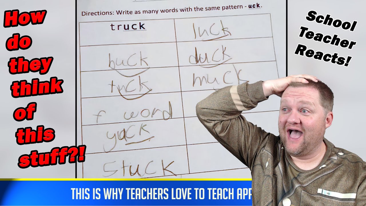 School Teacher Reacts to Funny Test Answers!