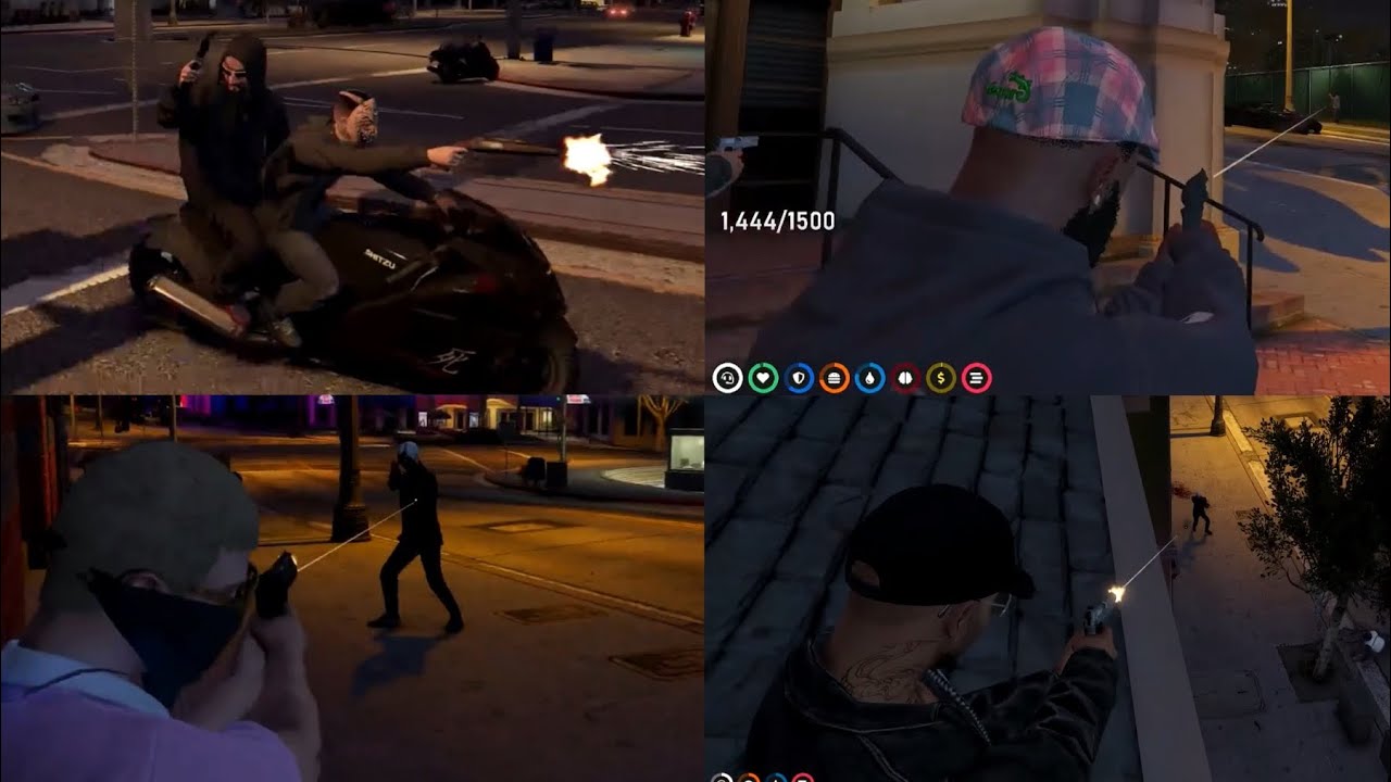 GG Ambush Rooster's 6 while they're circling Mandem Block (Multiple POVs) | GTA RP NoPixel 3.0