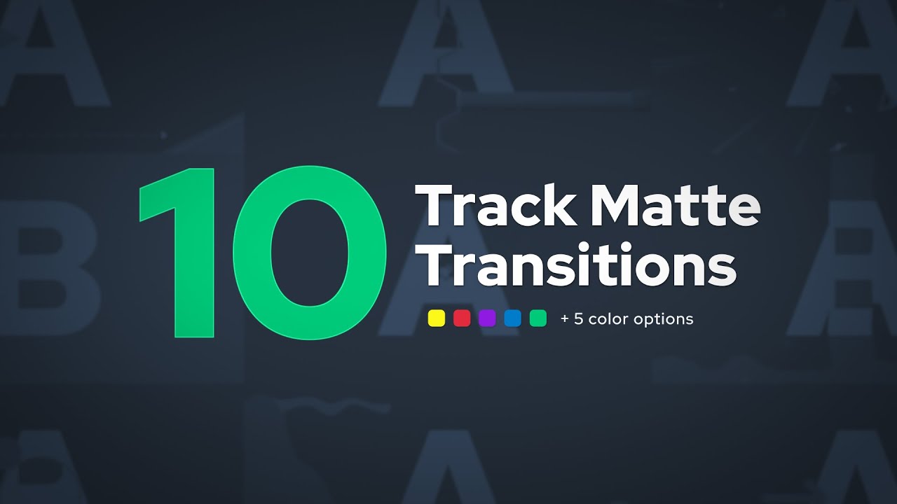 10 Free Track Matte Transitions - Download For OBS & Streamlabs