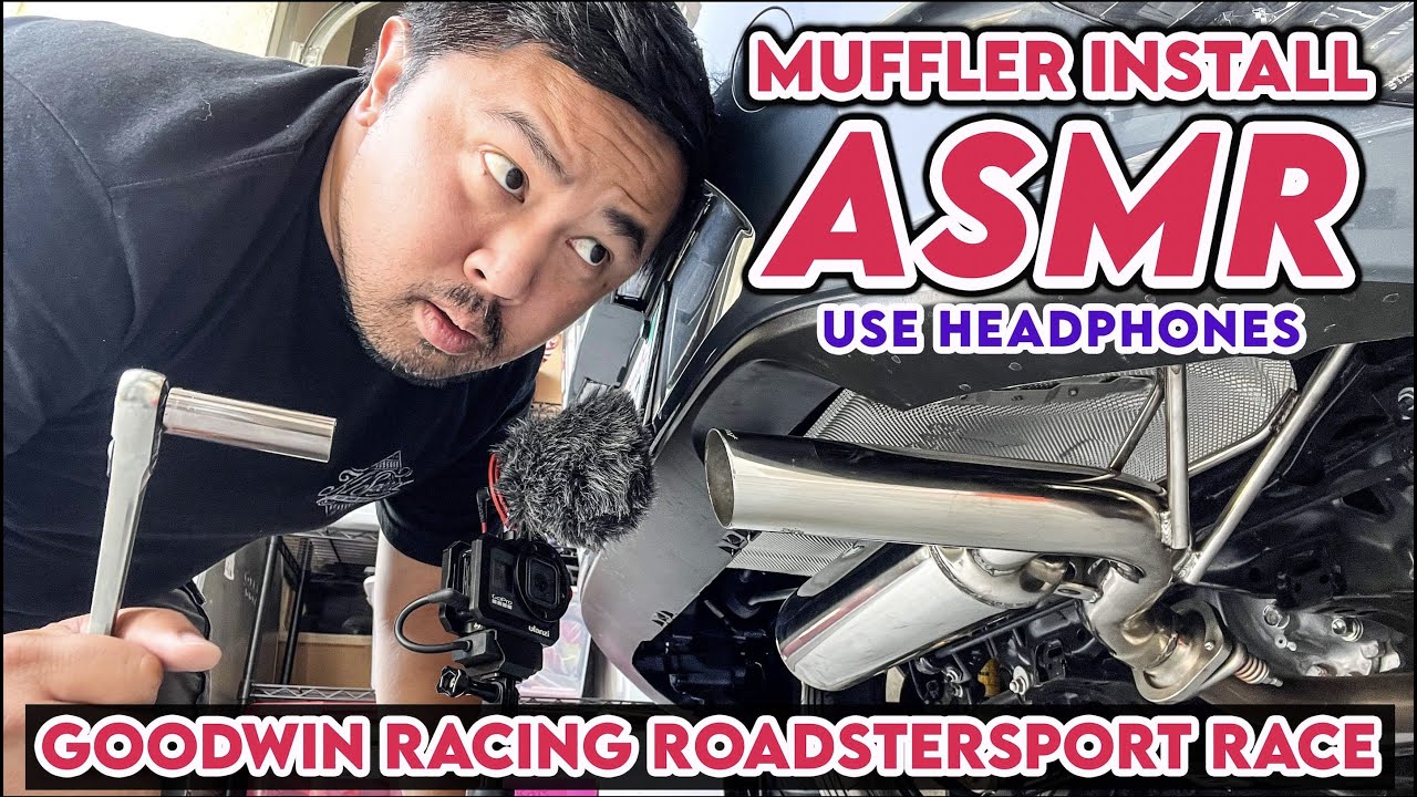 Goodwin Racing RoadsterSport Race Muffler Install on ND2 Miata !! ASMR Edition !!
