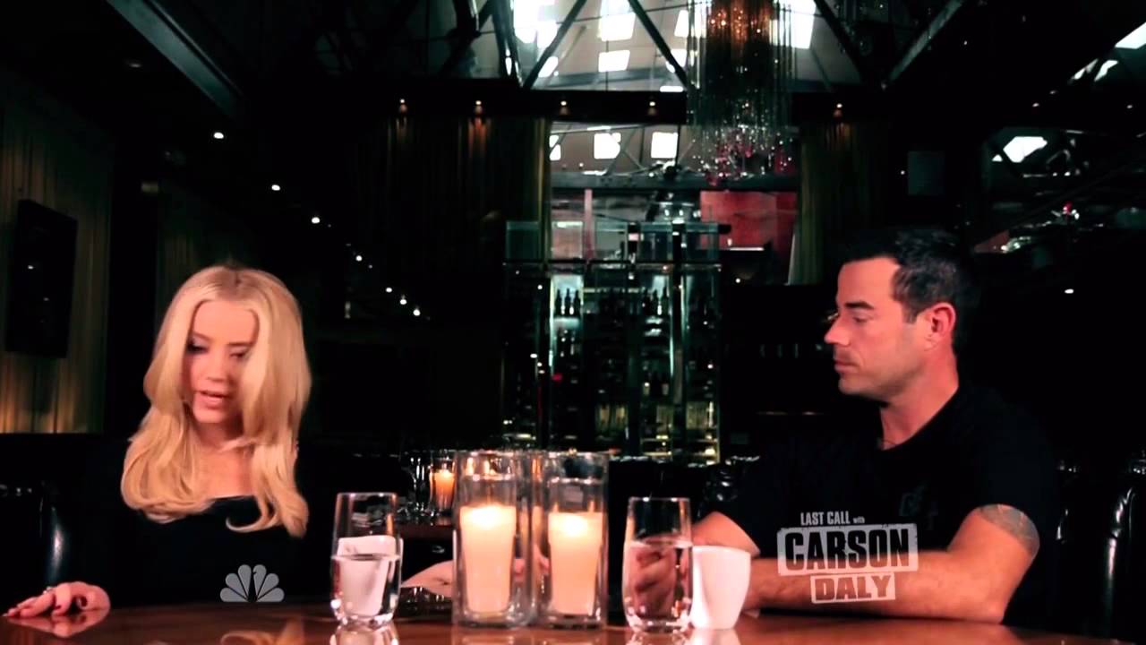 Amber Heard on Last Call with Carson Daly