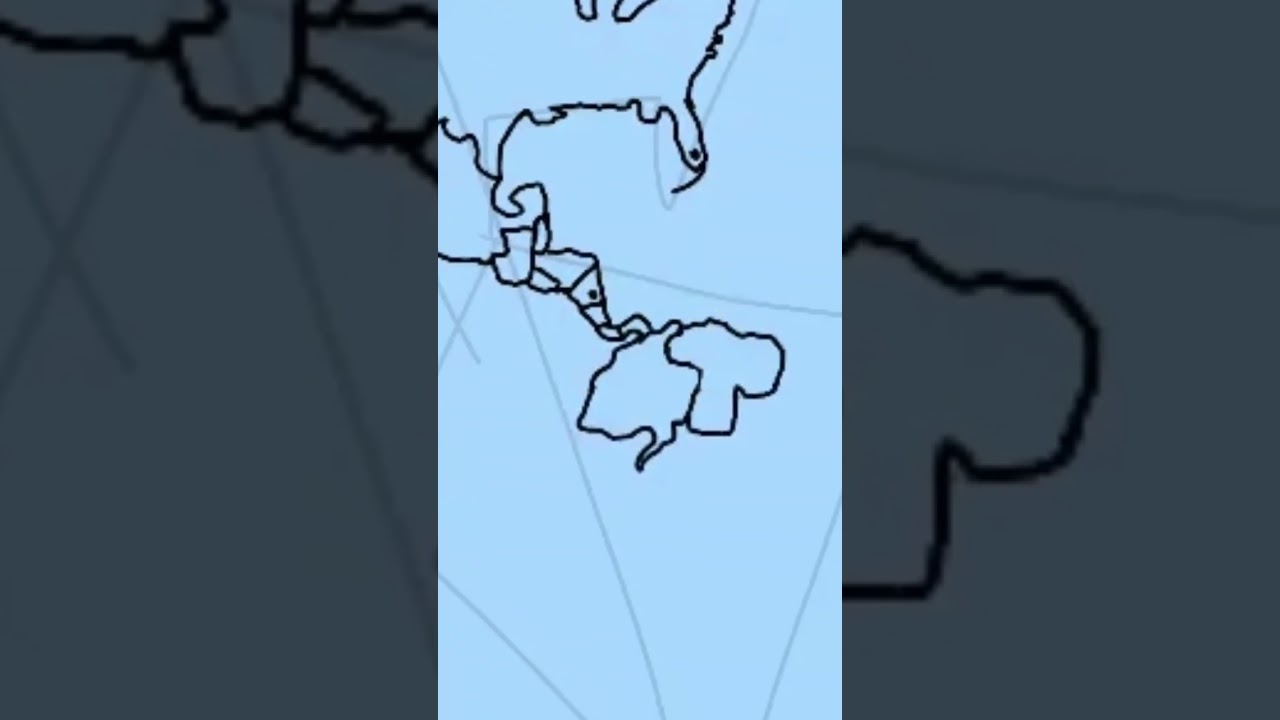 Drawing the World Map from Memory - The Americas (REMAKE)