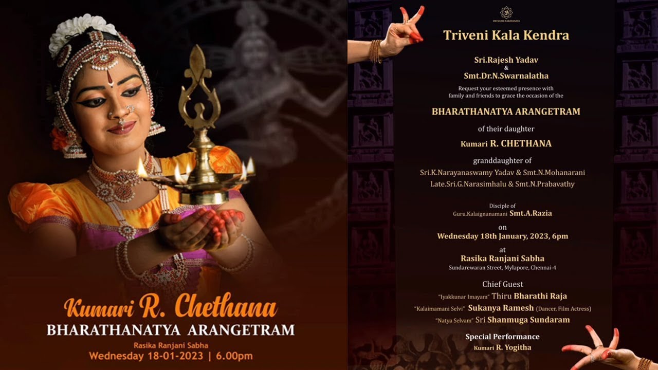 Kumari R Chethana Arangetram - 18.01.2023 @ Rasika Ranjani Sabha Mylapore Chennai