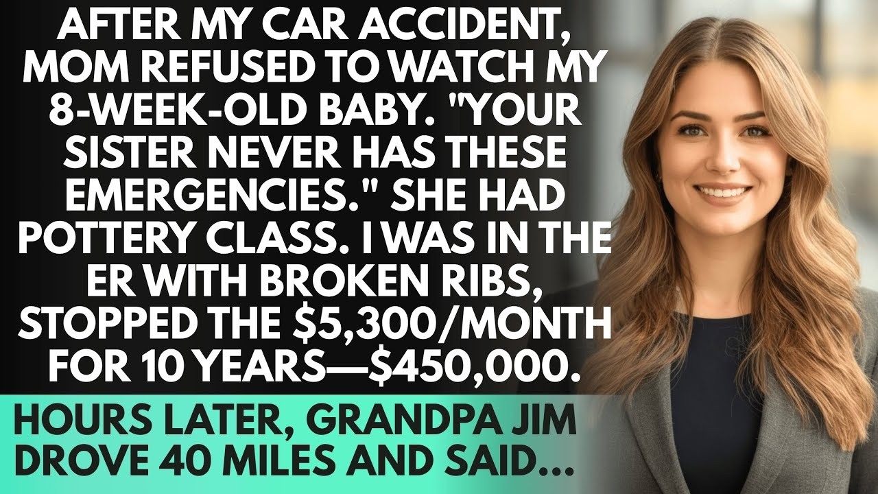 My Mother Chose Pottery Class Over My Car Accident Emergency - Grandpa's Arrival Changed Everything