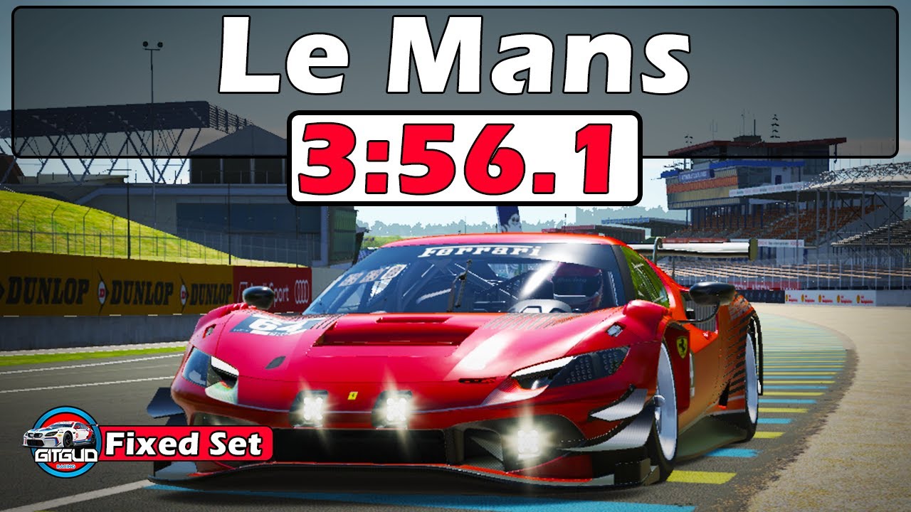 iRacing Ferrari 296 GT3 Challenge - Le Mans Track Guide - 3:56.1