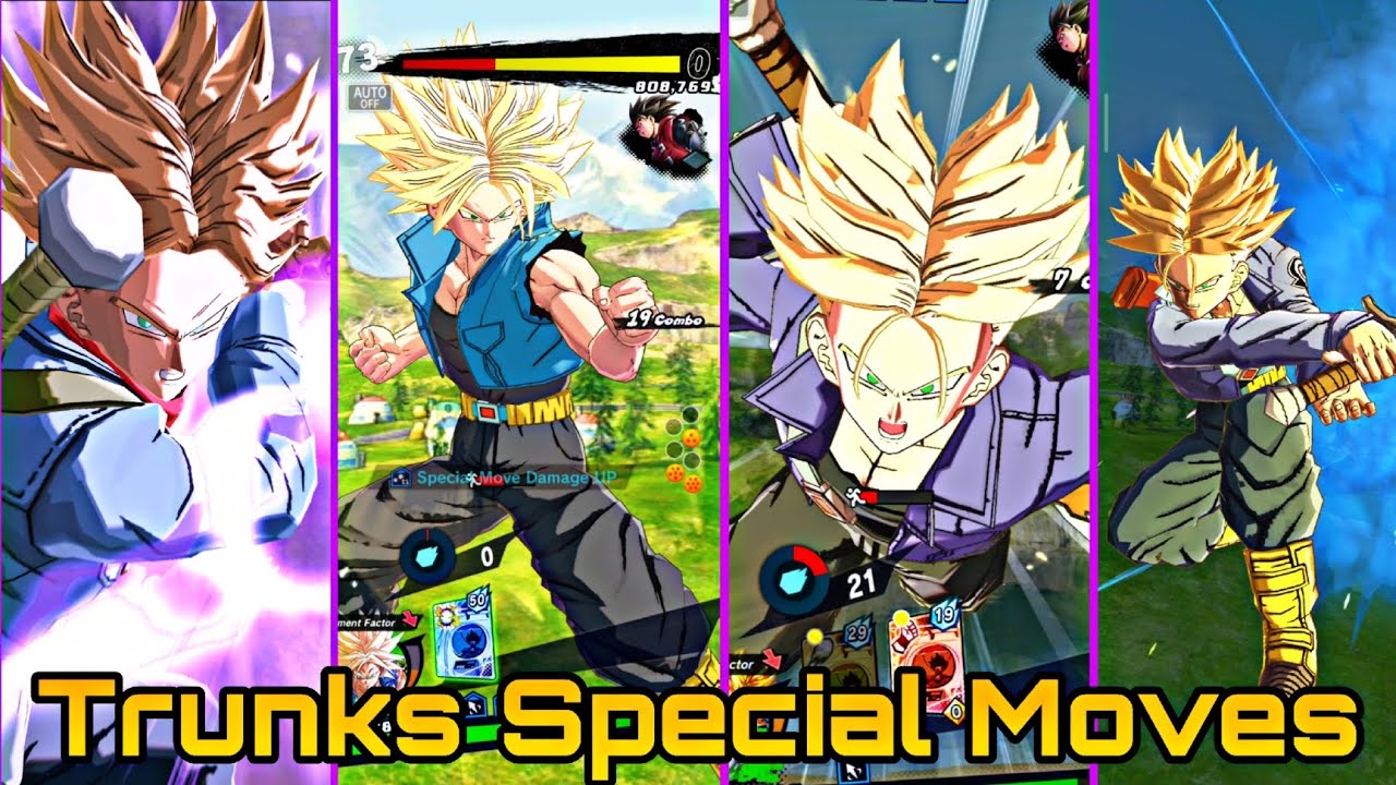 DRAGON BALL LEGENDS : ALL TRUNKS SPECIAL MOVES💥 || DB LEGENDS