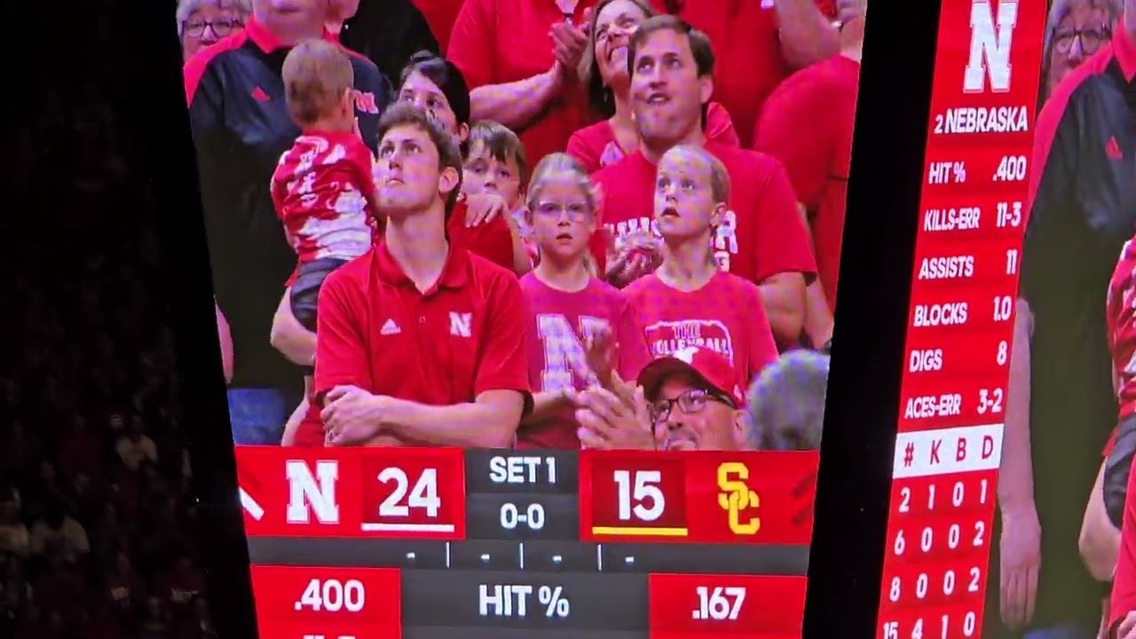 2024 Nebraska Volleyball vs. #20 USC - Ally Batenhorst and Tyler Hildebrand return