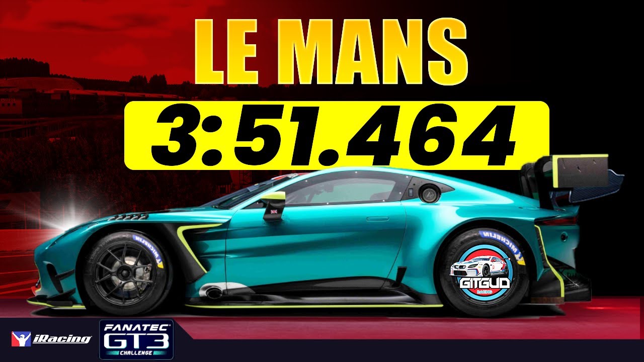iRacing Aston Martin GT3 &mdash; Путеводитель по Ле-Ману &mdash; 3:51.464