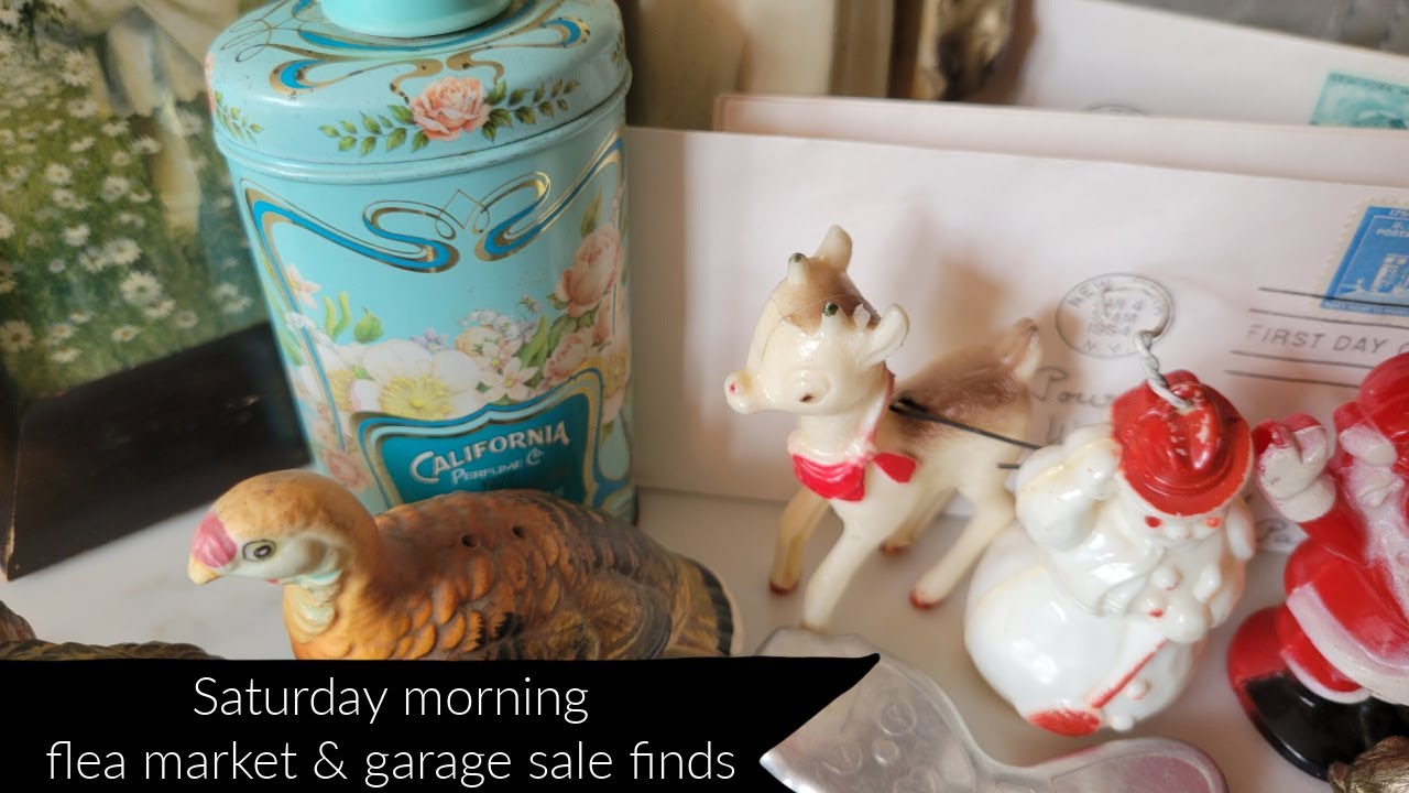 Saturday morning flea market & garage sale vintage finds #junking