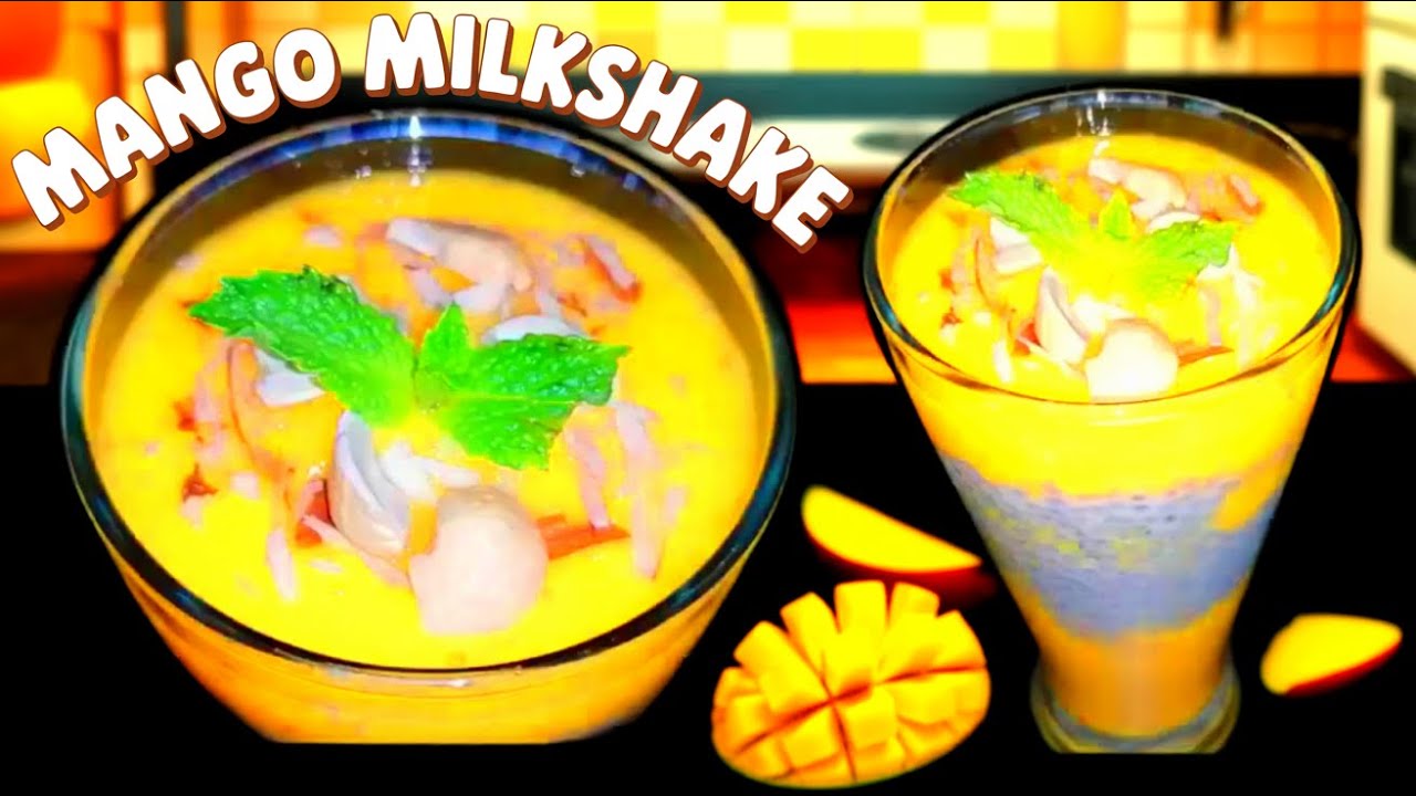 🥭 Creamy Mango Milkshake Recipe | Summer Special Drink 😋🥤 Refreshing