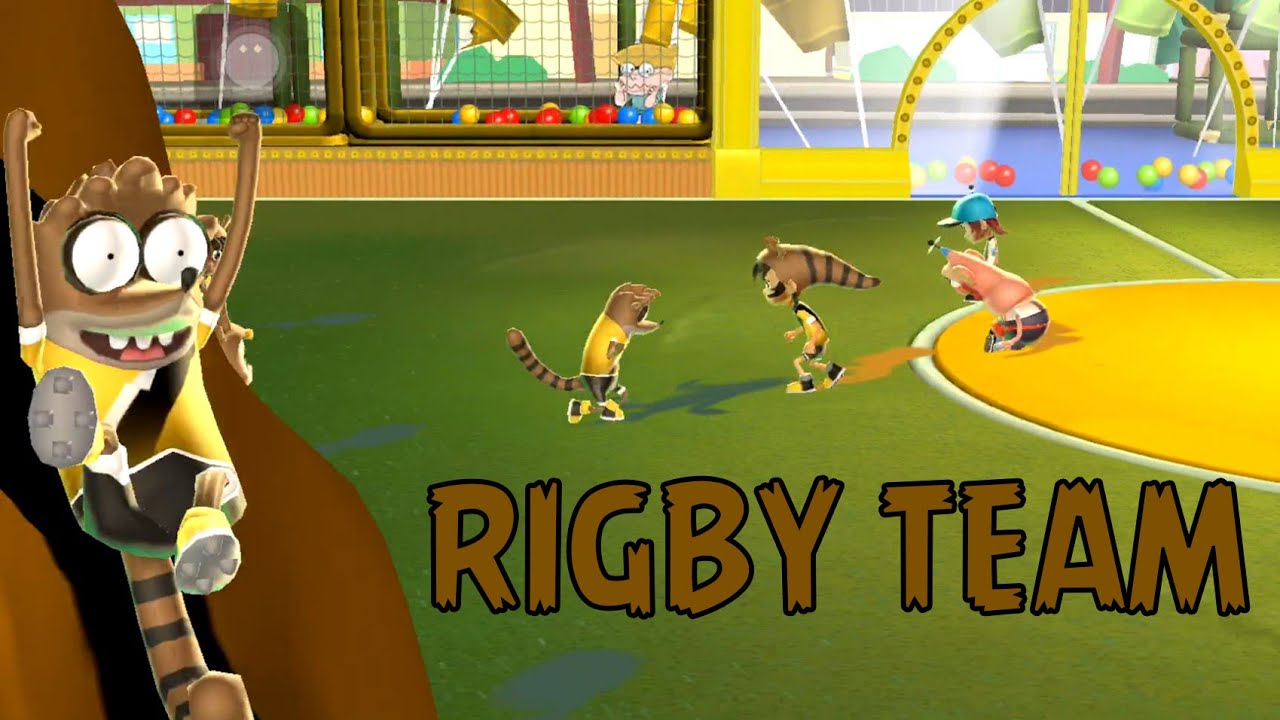 Cartoon Network Superstar Soccer Goal - RIGBY TEAM - CHAMPIONSHIP BRACKETS - RIGBY'S GOLD TROPHY