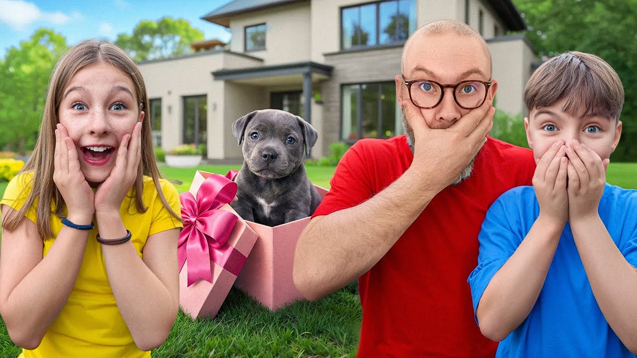 Сюрприз для мужа и детей: щенок! 🐶