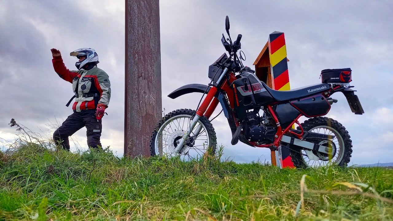 Kawasaki KMX 200 Herbstliches Endurowandern im 🌲 Harz (keine Honda MTX 200) #zweitakter #oldtimer