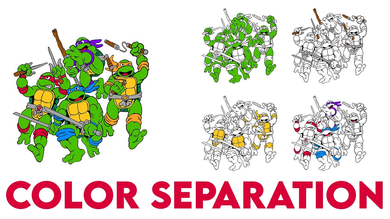 COLOR SEPARATION | How to separate colors for t-shirt printing | Color Separation Tutorial | T-Shirt