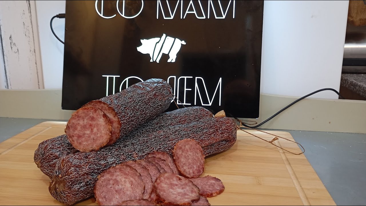 SALAMI KRAKOWSKIE PIECZONE  - Produkt Regionalny, robiony w czasach PRL-u