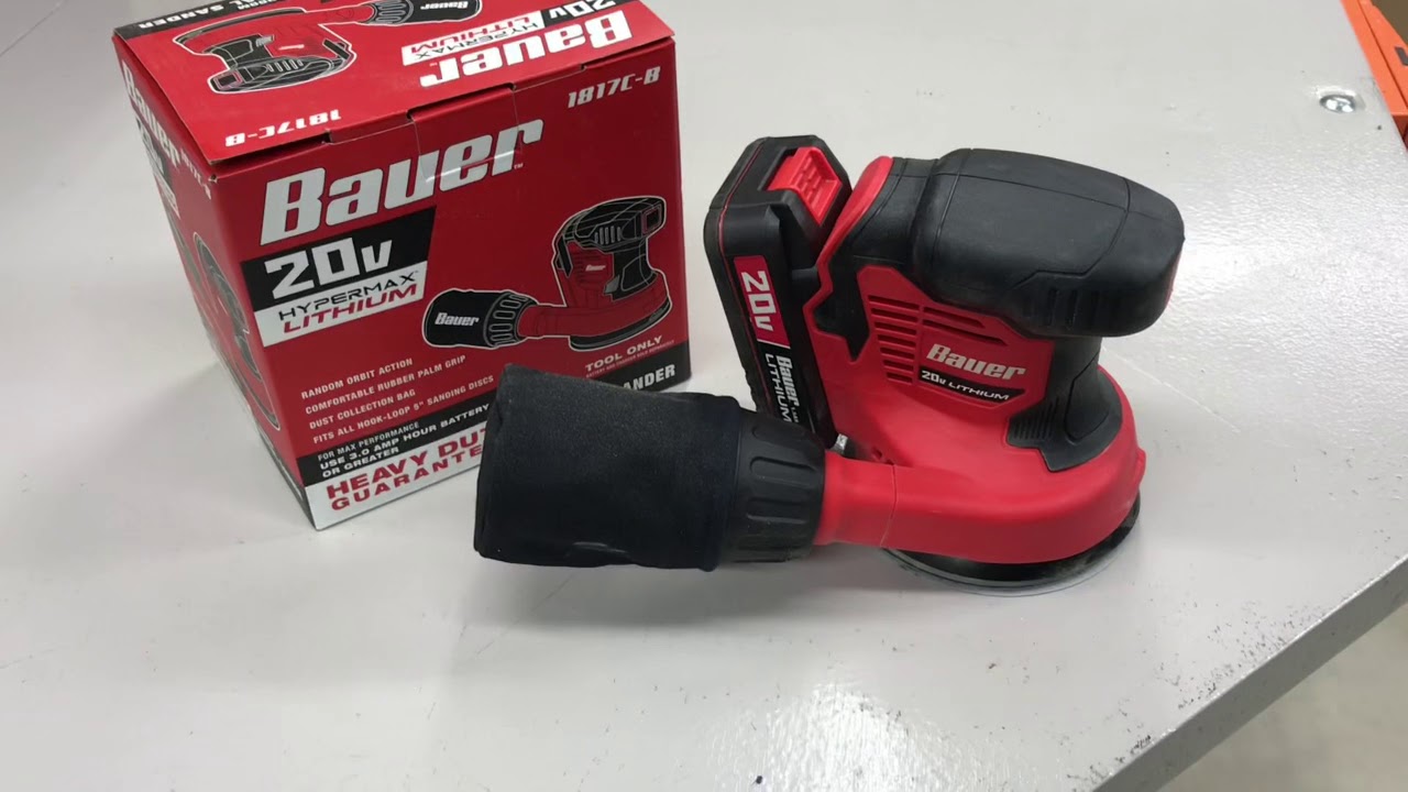 The Best Cordless Orbital Sander? The Harbor Freight Bauer 20V Hypermax Lithium, Awesome!