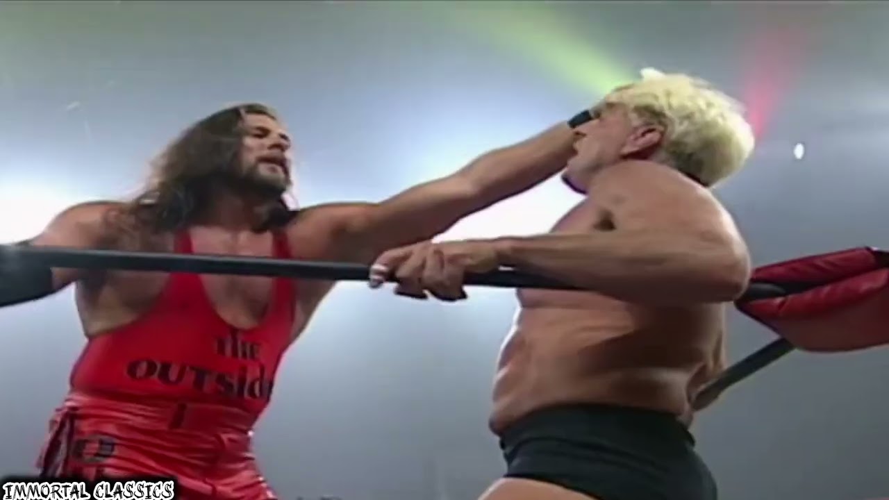 Kevin Nash and Scott Hall vs Chris Benoit and Ric Flair:WCW Tag Team Titles:WCW Nitro July 22,1997