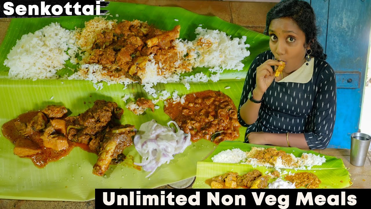 செங்கோட்டை காக்காச்சி மட்டன் சாப்பாடு, Oil Kari I Tastee with Kiruthiga