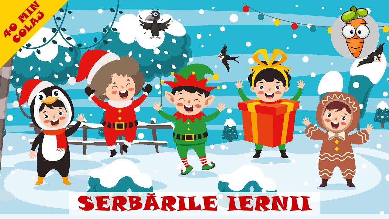 Serbarile Iernii - 40 Minute Colaj Cantece de Iarna Pentru Copii