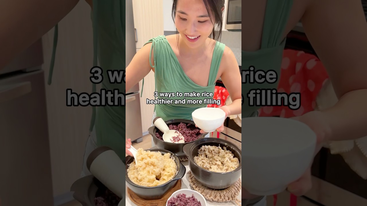 3 ways to make rice healthier and more filling 🍚! 