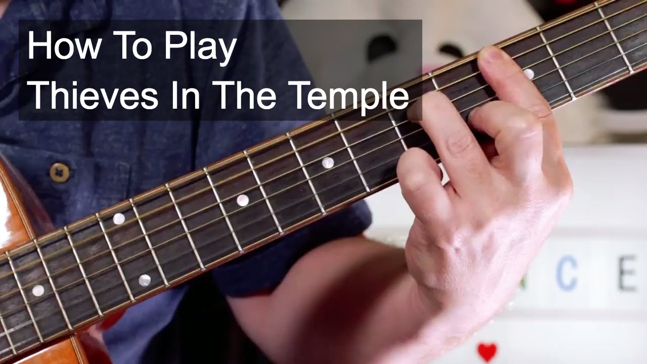 'Thieves In The Temple' (Acoustic Version) Prince Guitar Lesson