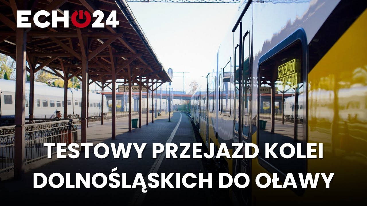 Testowy przejazd Kolei Dolnośląskich do Oławy