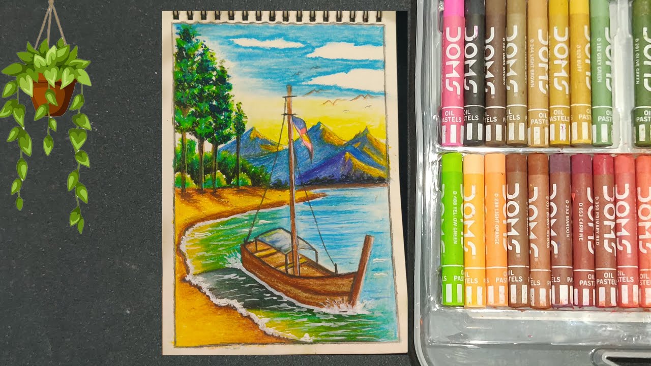 “Amazing Mountain Landscape Drawing | Satisfying & Relaxing Art”🖼️ 😍