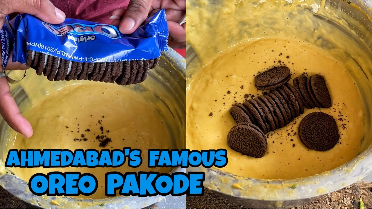 Ahmedabad's Famous OREO KE PAKODE😱😱 ये क्या देख लिया🥵🥵 Indian Street Food | Gujarat