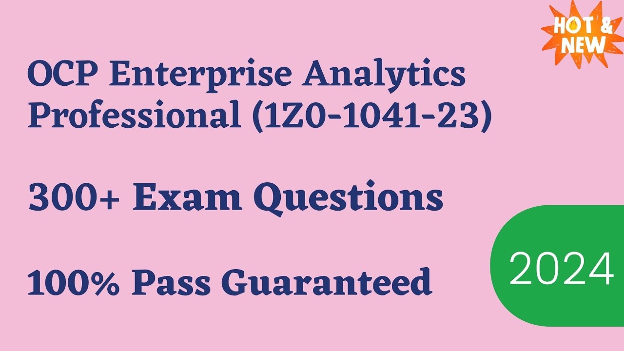 OCP Enterprise Analytics Professional (1Z0-1041-23) Exam Dumps 2026
