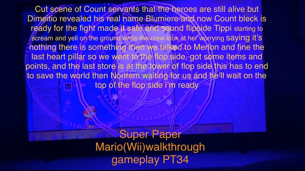 Went to flopside found the last heart pillar giant door Super Paper Mario(Wii)PT34 #retrogaming￼￼