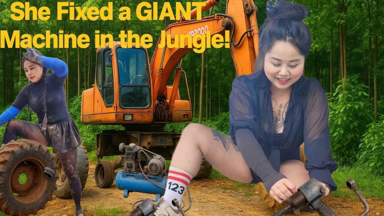 She Went Alone Into the Jungle… And Fixed THIS GIANT Machine!
