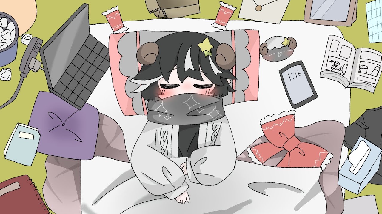 【手描きodmn】🐑さんでゆ/め/み/る/う/ろ/こ