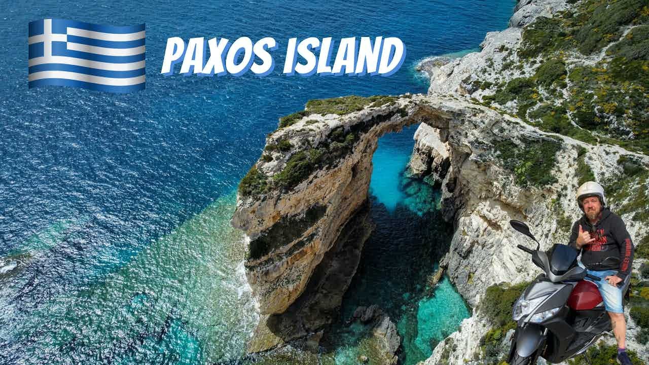 Exploring this Amazing island on a scooter. Paxos.