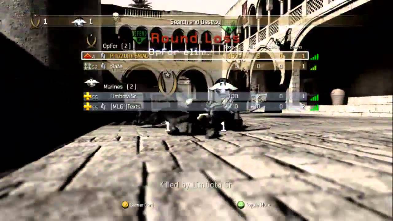 Listen in 2v2 MLG SND ( CoD4 )