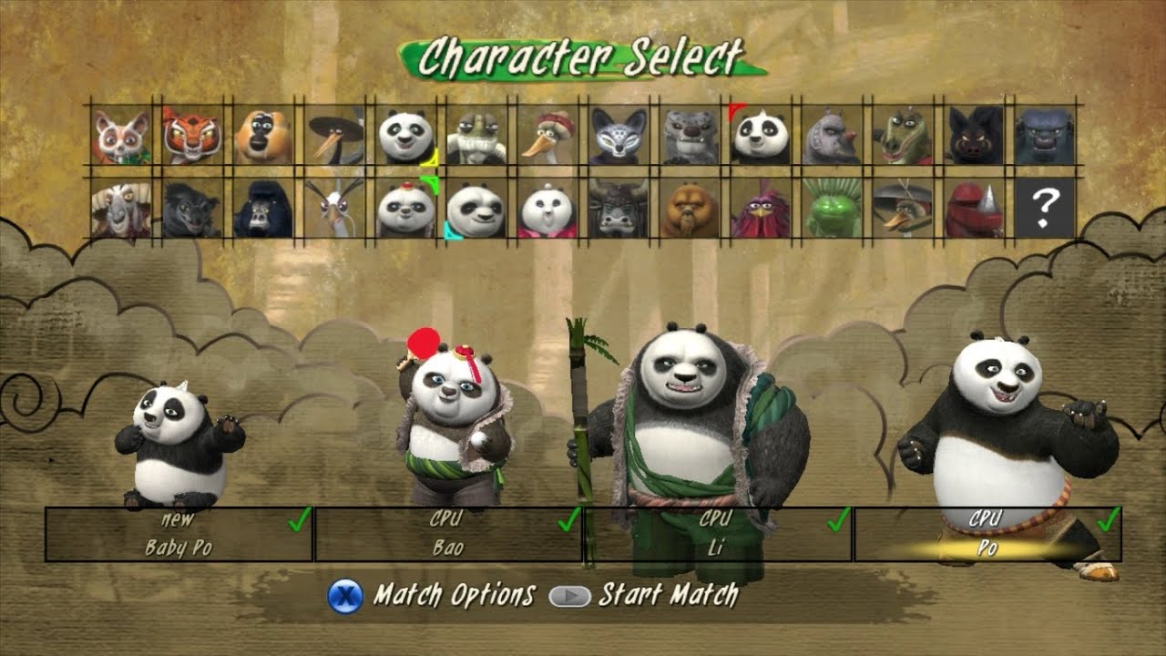 Kung fu panda: showdown of legendary legends...baby po, bao, li, po
