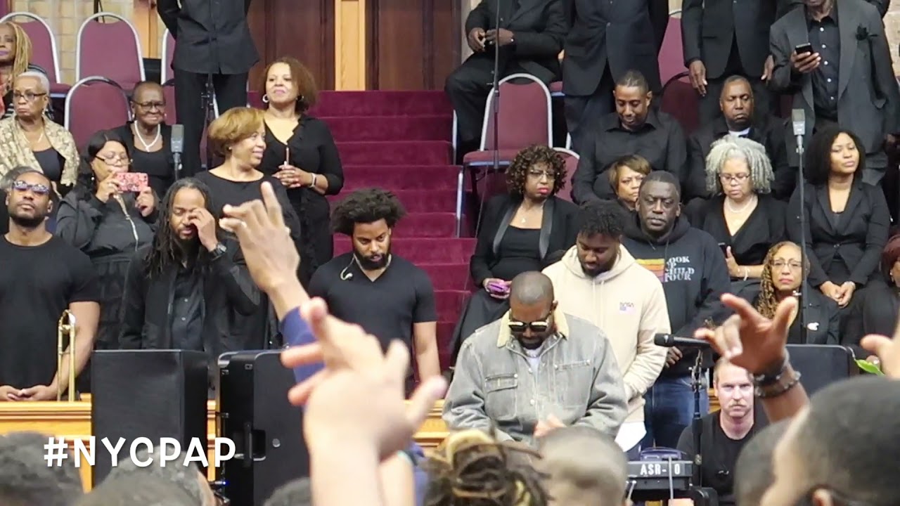 Kanye West has church service at the greater Allen AME Cathedral in Jamaica Queens  New York