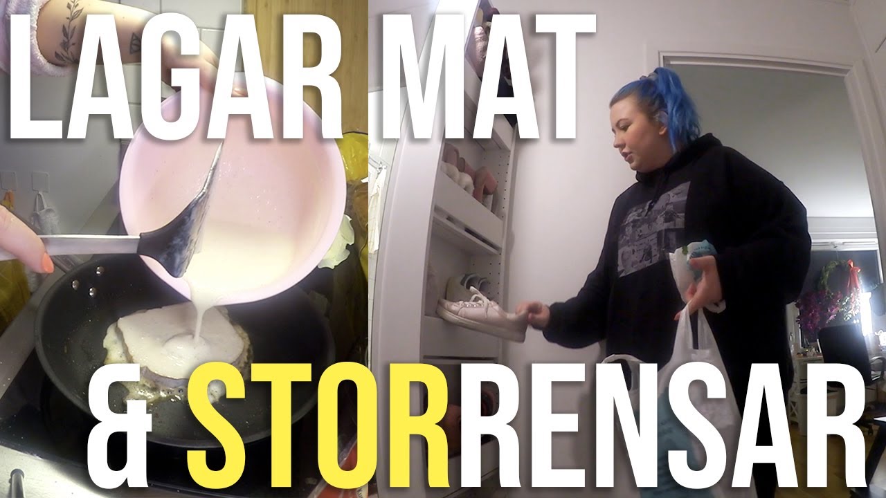 STORSTÄDAR, RENSAR & LAGAR MAT | Hemmavlogg