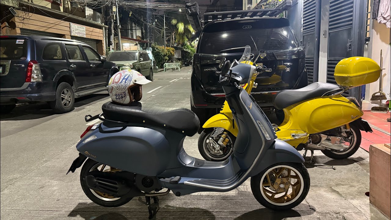 Break in Vespa Sprint 150 Officina 8.  Coffee ride  in Bean there Coffee (Taktak Podium Alley)