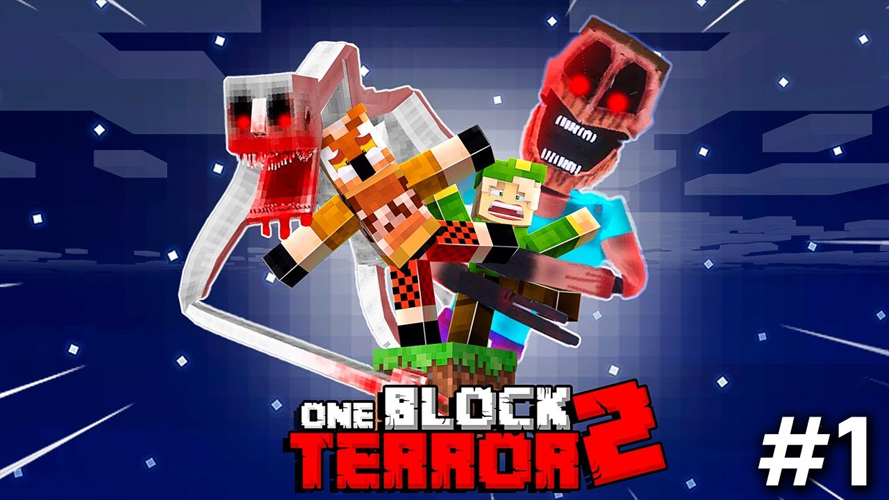 NUEVA AVENTURA en MINECRAFT ONE BLOCK TERROR 2 #1