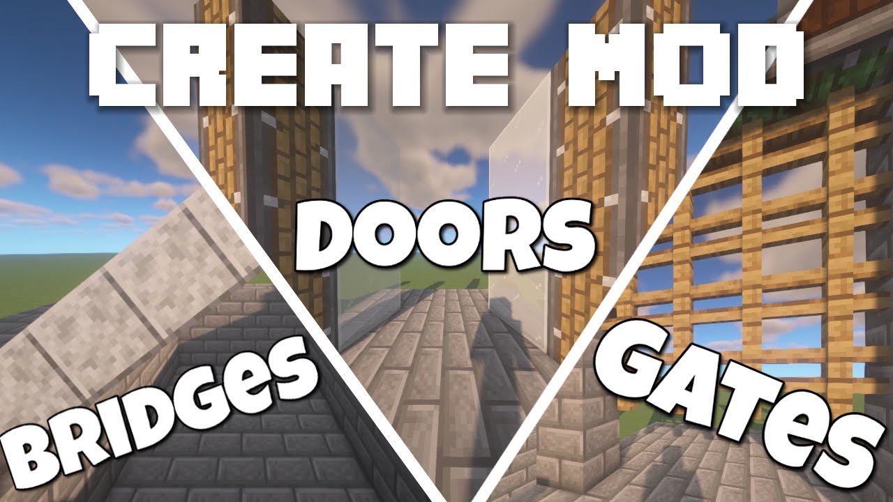 Minecraft Create Mod Tutorial — Как создать дверь, ворота и мост. Эпизод 26
