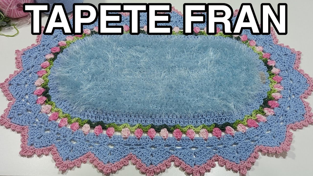 TAPETE COM PELUDINHO E TULIPA /TAPETE FRAN