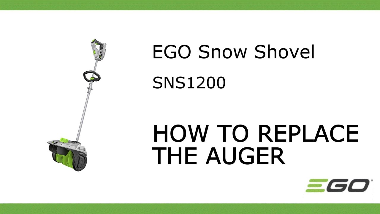 EGO SNS1200: Как заменить шнек