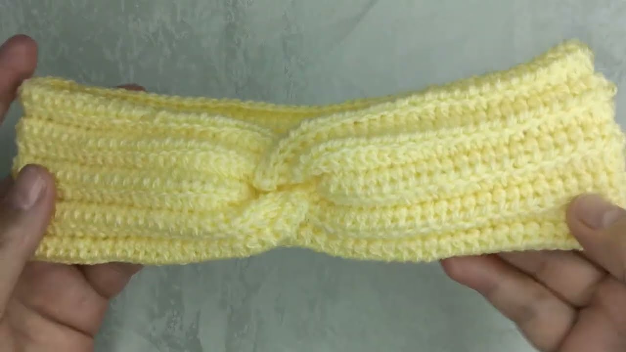 بندانة شعر كروشي أنيقة🧶💕 | Crochet Hair Bandana Handmade🧶