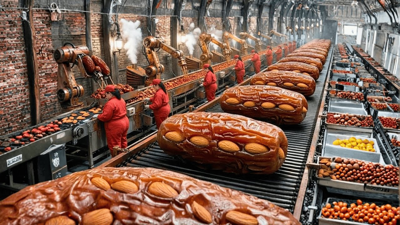 How Almond Filled Dates Are Made | Incredible Factory Process