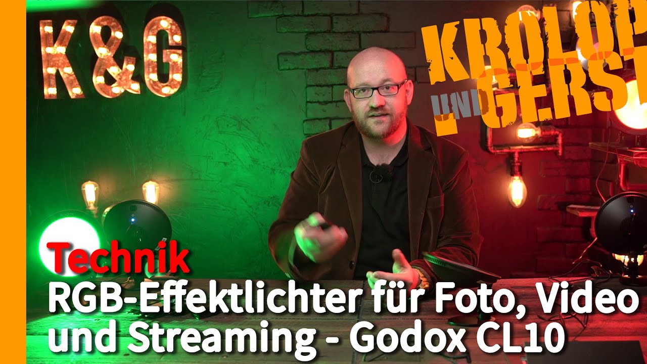 RGB-Effektlicht f&uuml;r Foto, Video und Streaming - Godox CL10 📷 Krolop&Gerst