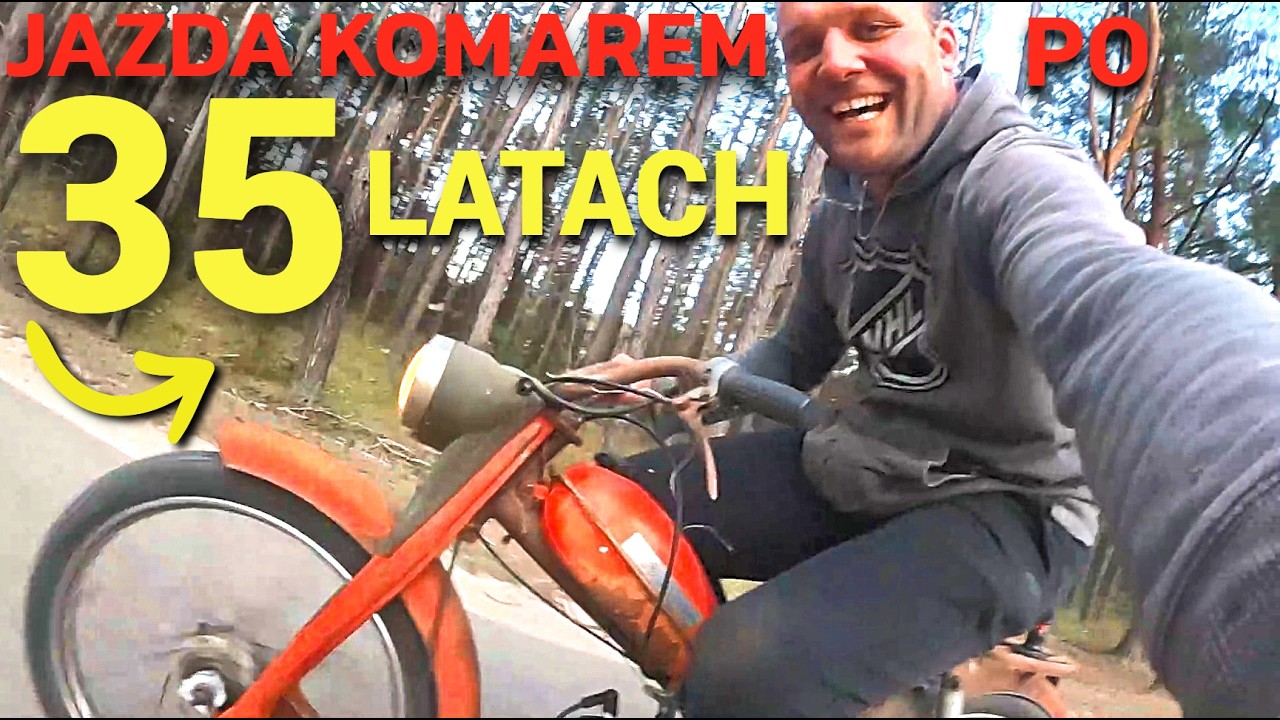 Jak jeździ Komar po 35 latach gnicia za stodołą? - Romet Komar za 200zł