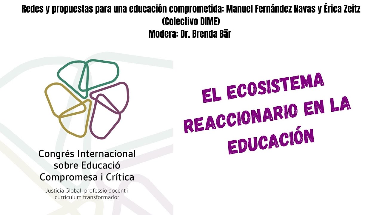 Mesa redonda en el I Congreso Internacional sobre Educación Comprometida y Crítica.
