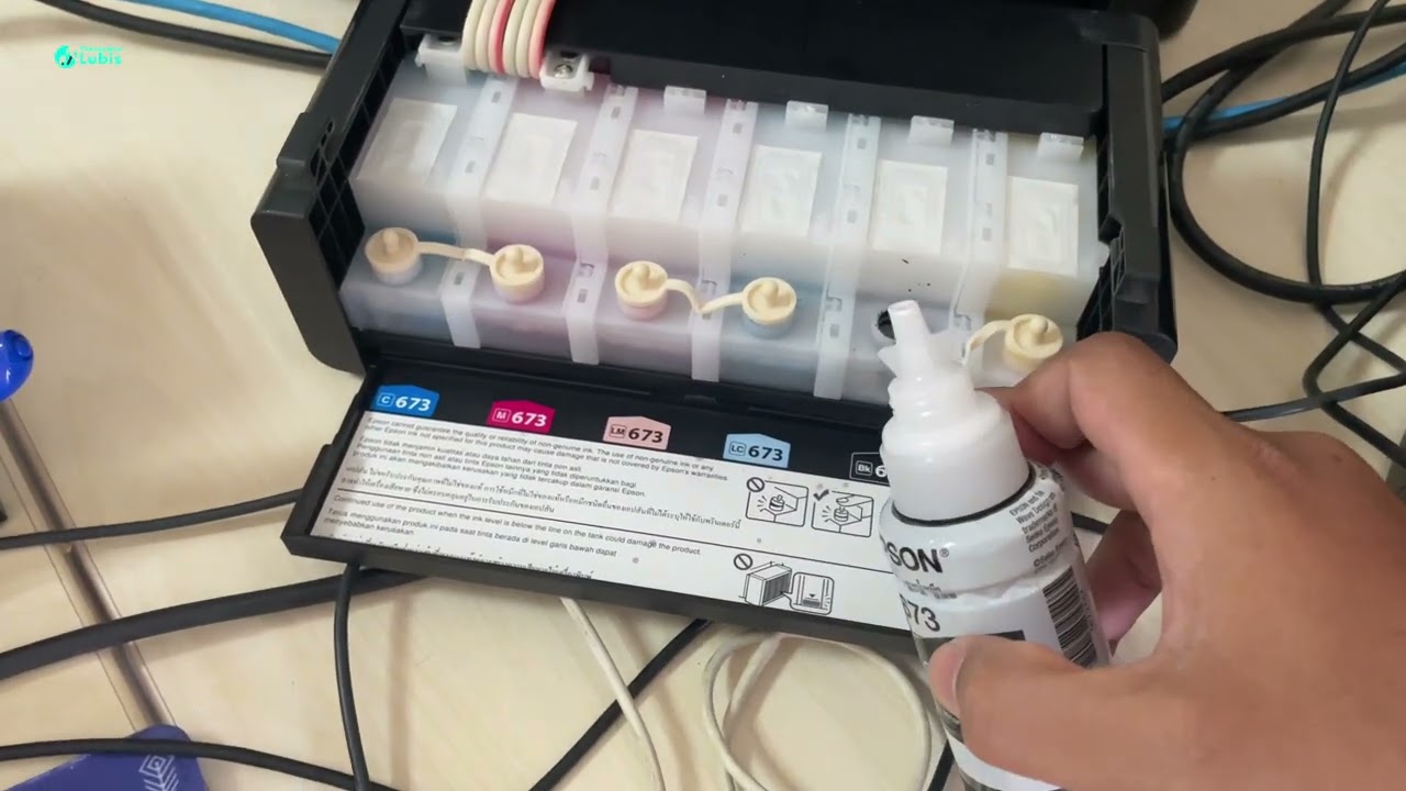 CARA ISI TINTA PRINTER EPSON L850 || HOW TO FILL EPSON L850 PRINTER
